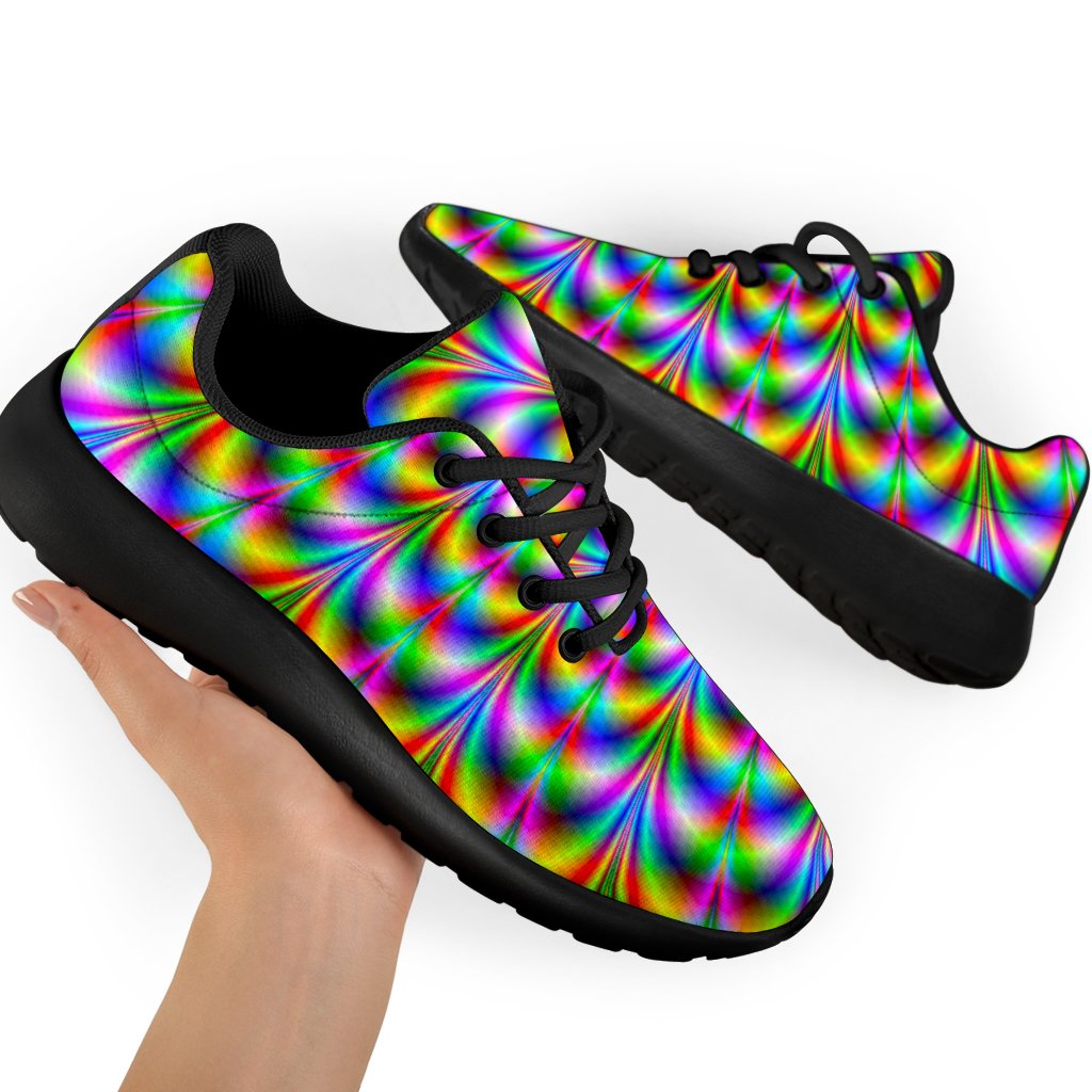 Psychedelic Web Optical Illusion Sport Shoes GearFrost
