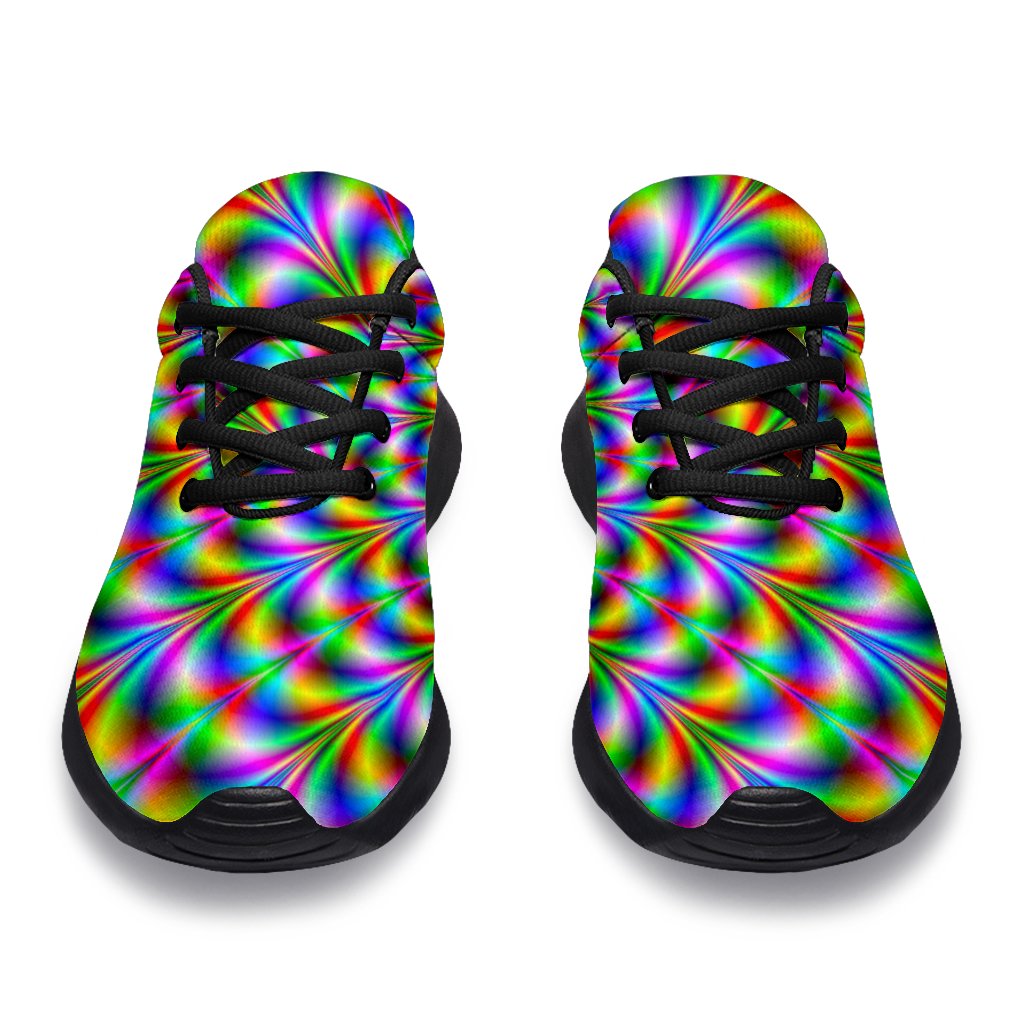 Psychedelic Web Optical Illusion Sport Shoes GearFrost