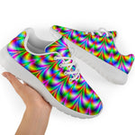 Psychedelic Web Optical Illusion Sport Shoes GearFrost
