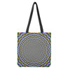Psychedelic Web Optical Illusion Tote Bag