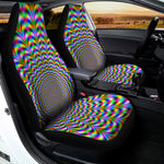 Psychedelic Web Optical Illusion Universal Fit Car Seat Covers