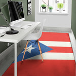 Puerto Rican Flag Print Area Rug