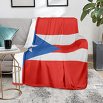 Puerto Rican Flag Print Blanket