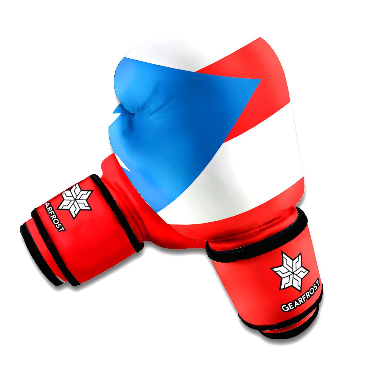 Puerto Rican Flag Print Boxing Gloves