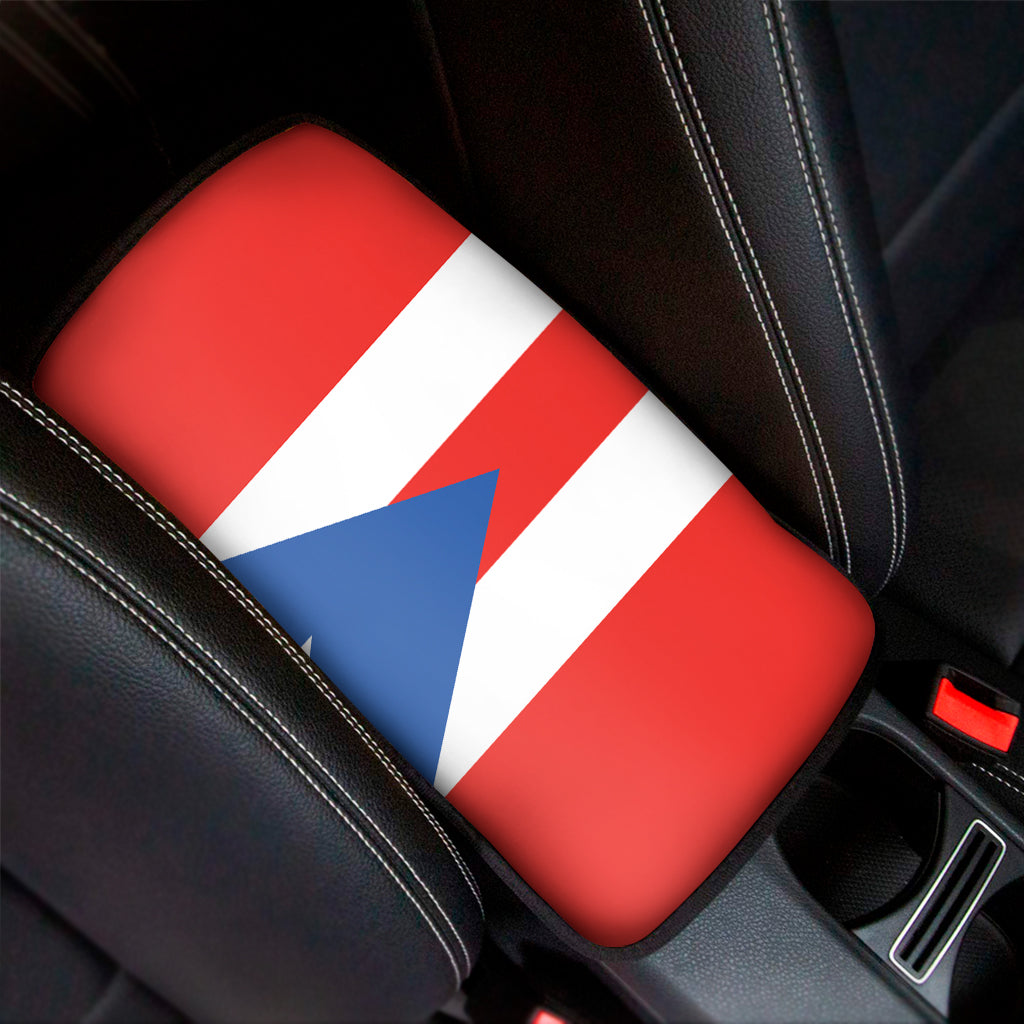 Puerto Rican Flag Print Car Center Console Cover