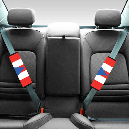 Puerto Rican Flag Print Car Seat Belt Covers