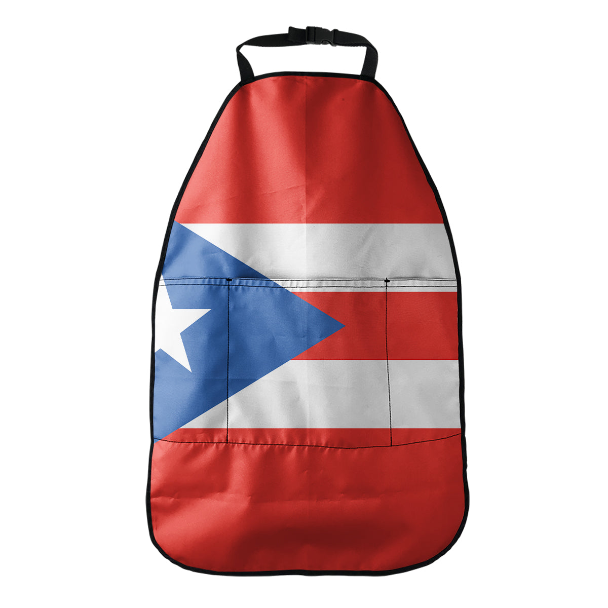 Puerto Rican Flag Print Car Seat Organizers