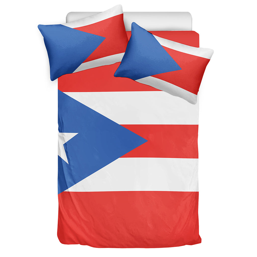 Puerto Rican Flag Print Duvet Cover Bedding Set