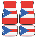 Puerto Rican Flag Print Front and Back Car Floor Mats