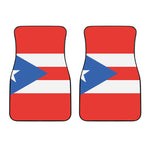 Puerto Rican Flag Print Front Car Floor Mats