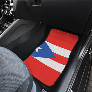 Puerto Rican Flag Print Front Car Floor Mats