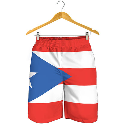 Puerto Rican Flag Print Men's Shorts