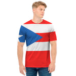 Puerto Rican Flag Print Men's T-Shirt