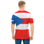 Puerto Rican Flag Print Men's T-Shirt
