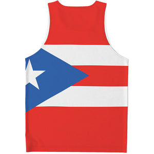 Puerto Rican Flag Print Men's Tank Top