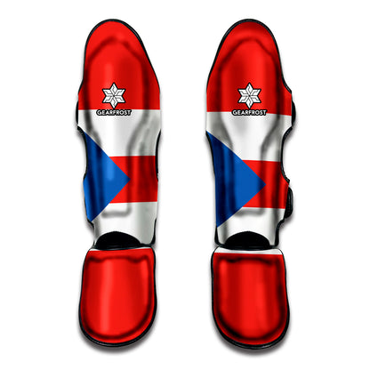 Puerto Rican Flag Print Muay Thai Shin Guard