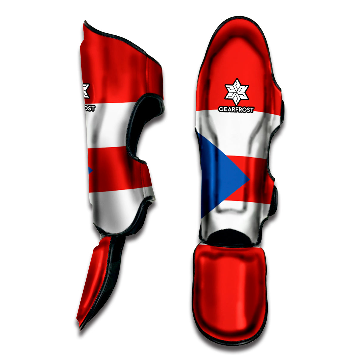 Puerto Rican Flag Print Muay Thai Shin Guard