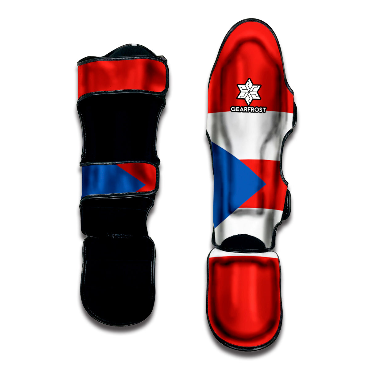 Puerto Rican Flag Print Muay Thai Shin Guard