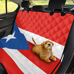 Puerto Rican Flag Print Pet Car Back Seat Cover