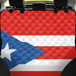 Puerto Rican Flag Print Pet Car Back Seat Cover