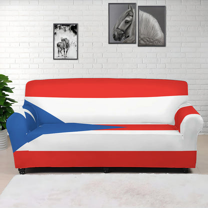 Puerto Rican Flag Print Sofa Cover