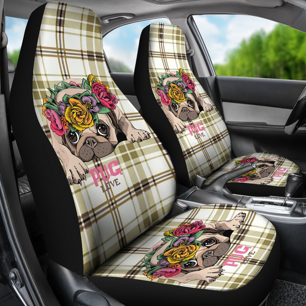 Pug Love Universal Fit Car Seat Covers GearFrost