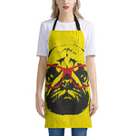 Pug With Glasses Portrait Print Apron