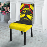 Pug With Glasses Portrait Print Dining Chair Slipcover