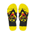 Pug With Glasses Portrait Print Flip Flops