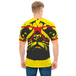 Pug With Glasses Portrait Print Men's T-Shirt
