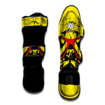Pug With Glasses Portrait Print Muay Thai Shin Guard