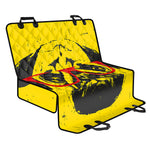 Pug With Glasses Portrait Print Pet Car Back Seat Cover