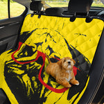 Pug With Glasses Portrait Print Pet Car Back Seat Cover