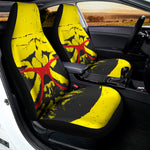 Pug With Glasses Portrait Print Universal Fit Car Seat Covers