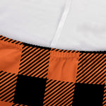 Pumpkin Orange Buffalo Check Print Sofa Cover