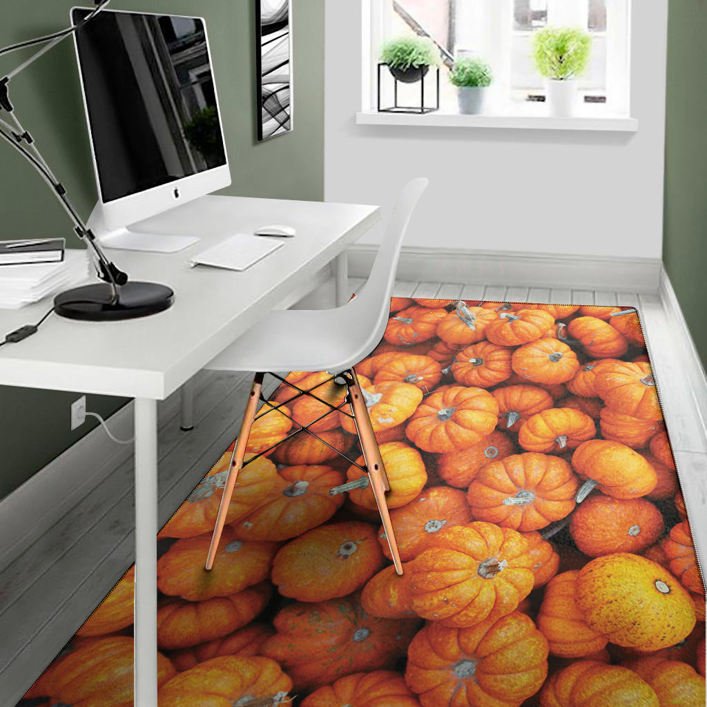 Pumpkin Print Area Rug