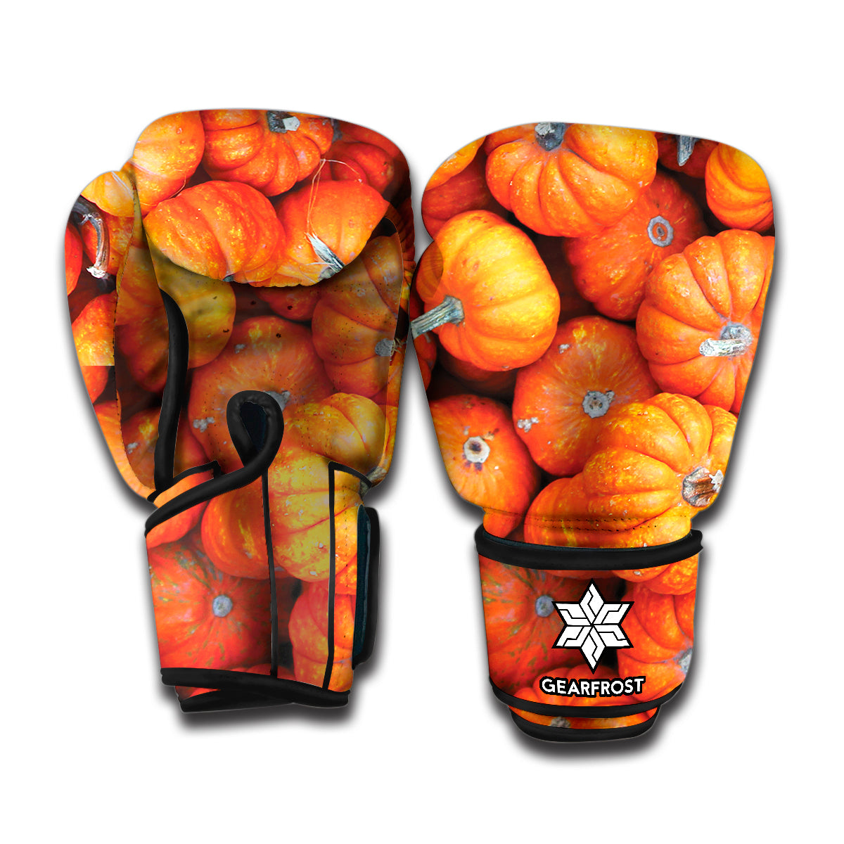 Pumpkin Print Boxing Gloves