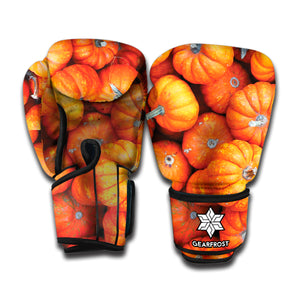 Pumpkin Print Boxing Gloves