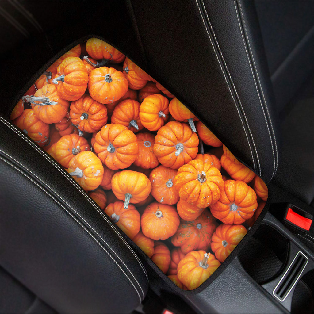 Pumpkin Print Car Center Console Cover