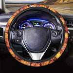 Pumpkin Print Car Steering Wheel Cover