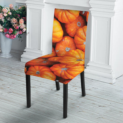 Pumpkin Print Dining Chair Slipcover