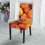 Pumpkin Print Dining Chair Slipcover