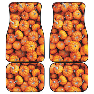 Pumpkin Print Front and Back Car Floor Mats