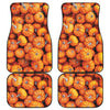 Pumpkin Print Front and Back Car Floor Mats