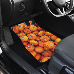 Pumpkin Print Front and Back Car Floor Mats