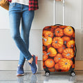 Pumpkin Print Luggage Cover