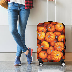 Pumpkin Print Luggage Cover