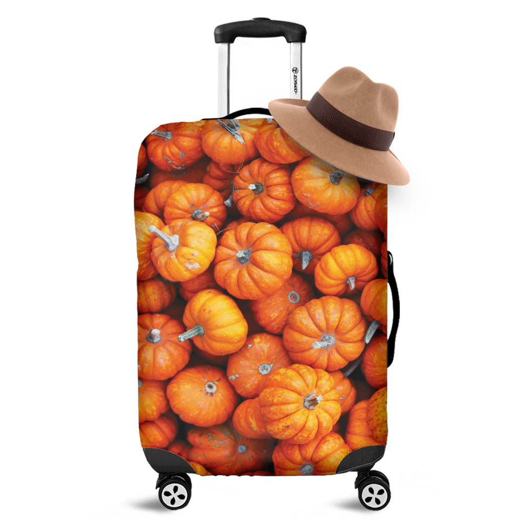 Pumpkin Print Luggage Cover