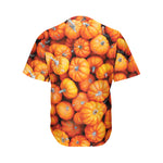 Pumpkin Print Men's Baseball Jersey