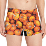 Pumpkin Print Men's Boxer Briefs